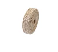 Hessian Roll 10M Natural Jute Burlap Hessian Ribbon Rolls Vintage Rustic Fabric Wedding Wrapping Festival Decoration for Crafts(1.5cm)