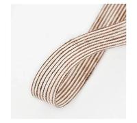 Hessian Roll 10M/Roll Colored Jute Burlap Hessian Ribbon with Lace Vintage Rustic Wedding Party Decoration DIY Crafts Wrapping for Crafts(Coffee-2.5cm,5 Meter)