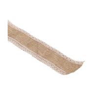Hessian Roll 2 Meters Natural Jute Burlap Lace Hessian Hemp Ribbon Vintage Rustic Wedding Party Decoration DIY Crafts Packag for Crafts(D)