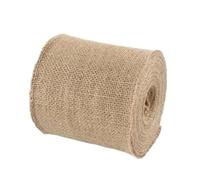 Hessian Roll 20M Natural Jute Burlap Fabric 3-30CM Roll Hessian Ribbon Table Runner Wedding Party Supplies Spring Decoration for Crafts(Width 12cm)