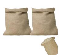 Hessian Sack, 2-Pack Potato Storage Bags for Growing and Storing Potatoes, Onions and Vegetables, 40 x 60 cm Durable Hessian Bags with Breathable Design