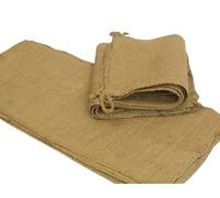 Hessian Sand Bags Sacks Pack of 10 Sandbags Ideal for Flood Defence Protection Size: 33cm x 76cm