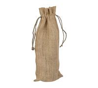 Hessian Wine Bag - Jute Bottle Bag with Drawstrings, Gift Bag for Wine and Prosecco Gifts Fits 750ml - Ideal Wine Carrier Bag for Birthdays, Weddings, Parties, Christmas (1 Pack)