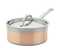 Hestan - CopperBond Collection - 100% Pure Copper Sauce Pan, Induction Cooktop Compatible, 3 Quart