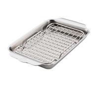 Hestan OvenBond Provisions - Three-Layer Stainless Steel 2-Piece Mini Eighth Sheet Pan and Rack Set (9 x 6 Inches