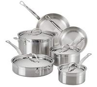 Hestan - ProBond Collection - Professional Clad Stainless Steel 10-Piece Ultimate Cookware Set, Induction Cooktop Compatible