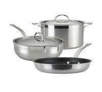 Hestan ProBond Induction Stainless Steel Essential Pan, Stock Pot & Titum™ Non-Stick Skillet Set: 5 Piece