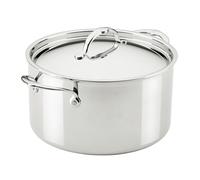 Hestan ProBond Luxe 12-Quart Polished Professional Clad Stainless Steel Stock Pot with Lid