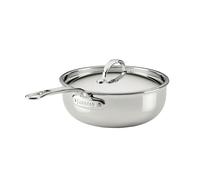 Hestan ProBond Luxe 2-Quart Polished Professional Clad Stainless Steel Saucier