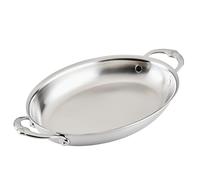 Hestan Provisions - Oval au Gratin Dish, Medium Clad Stainless Steel, 2.0 Quart (12.5" x 9.0")