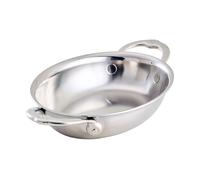 Hestan Provisions - Oval au Gratin Dish, Small Clad Stainless Steel, (6 x 8")