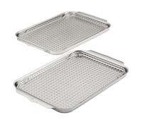 Hestan Provisions OvenBond - 4-Piece Tri-ply Sheet Pan & Stainless Steel Cooling Rack Set