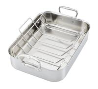 Hestan - Stainless Steel Classic Roaster with Rack, Induction Cooktop Compatible