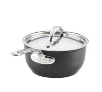 Hestan TITUM Fusion 2 Quart Nonstick Saucepan with Lid, Double Impact Stainless Steel Base & Aluminum Body, Induction Compatible, Made Without PFOAs