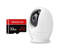 Hestia 2K Indoor Pan Tilt Security Camera with 32GB MicroSD Card | 3MP 360° Wireless Home & Pet Camera with Smart IR Night Vision, 2-Way Audio, Remote Monitoring & Clear Video