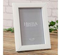 Hestia 5" x 7" White Glass Photo Frame