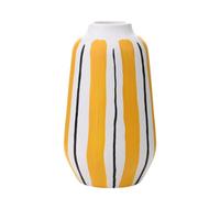 Hestia Abstract Yellow Stripe Print Vase