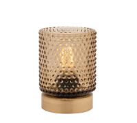 Hestia Amber Glass Cup with LED Bulb Light Hestia Multicolor