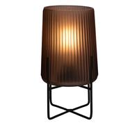Hestia Battery Operated Glass Lamp With Stand Frosted Coffee Multi One Size