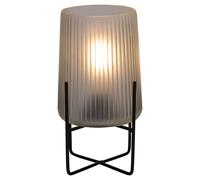 Hestia Battery Operated Glass Lamp With Stand Frosted White Multi One Size