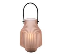 Hestia Battery Operated Portable Lantern Frosted Pink Multi One Size