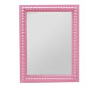 Hestia Beaded Mirror - Pink Pink