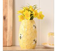 Hestia Bee Hive Vase In Yellow Yellow