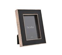 Hestia Black Box Frame With Gold Edge - 4" X 6" Black One Size
