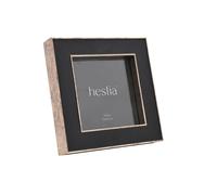 Hestia Black Box Frame With Gold Edge - 5" X 5" Black One Size