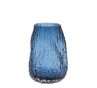 Hestia Blue Fluid Textured Glass Vase Blue One Size