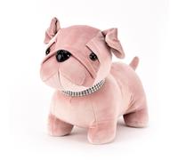 Hestia Blush Dog with Diamante Collar Door Stop