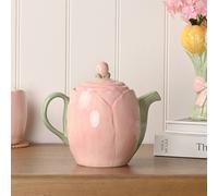 Hestia Blush Tulip Teapot in Pink Hestia Pink