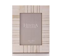 Hestia Bone Design Brass Inlay Photo Frame 5" x 7"