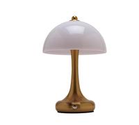 Hestia Bronze Domed Opaque Glass Usb Led Touch Table Lamp Bronze