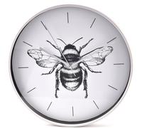 Hestia Bumblebee Design Grey Wall Clock 30cm Round
