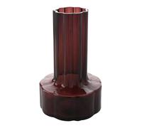 Hestia Burgundy Glass Vase In Dark Red Dark Red One Size