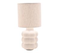Hestia Ceramic Bobble Table Lamp - Small in White Hestia White