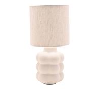 Hestia Ceramic Bobble Table Lamp - Small In White White One Size