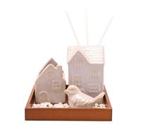 Hestia Ceramic Diffuser Vessel Set in White Hestia White