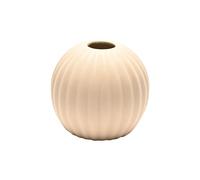 Hestia Cream Ceramic Round Style Vase