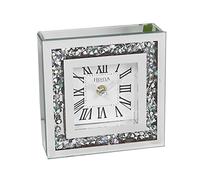 Hestia Crystal Boarder Mantel Clock