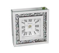 Widdop Hestia Crystal Border Mantel Clock 15cm