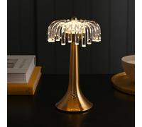 Hestia Crystal Usb Led Touch Table Lamp With Bronze Base & Trim Bronze One Size
