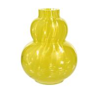 Hestia Curved Small Yellow Confetti Vase In Bright Yellow Bright Yellow One Size