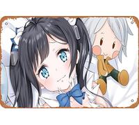 Hestia (Danmachi), Is It Wrong To Try To Pick Up Girls In A Dungeon?, Bell Cranel, Danmachi Anime Poster Home Wall Art Decoration Retro Metal Tin Sign 8x12 inch