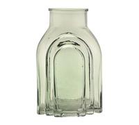 Hestia Dark Green Glass Vase - Tall Modern Cylindrical Vase with Wide Neck, Perfect for Fresh Flowers, Dried Botanicals, and Contemporary Home Décor - H: 30cm x W: 13cm.