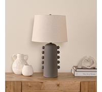 Hestia Dark Grey Ceramic Table Lamp Hestia Grey