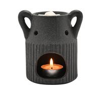 Hestia Dark Grey Ceramic Wax Melt Burner Dark Grey