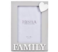 Hestia 'Family' Heart Photo Frame 5" x 7"