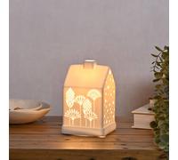 Hestia Floral House Table Lamp In White White One Size